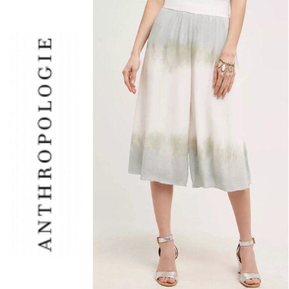 Illia by Anthropologie Pants - Illia by Anthropologie Dip Dye Culottes Wide Leg Pants Neutral Size XL